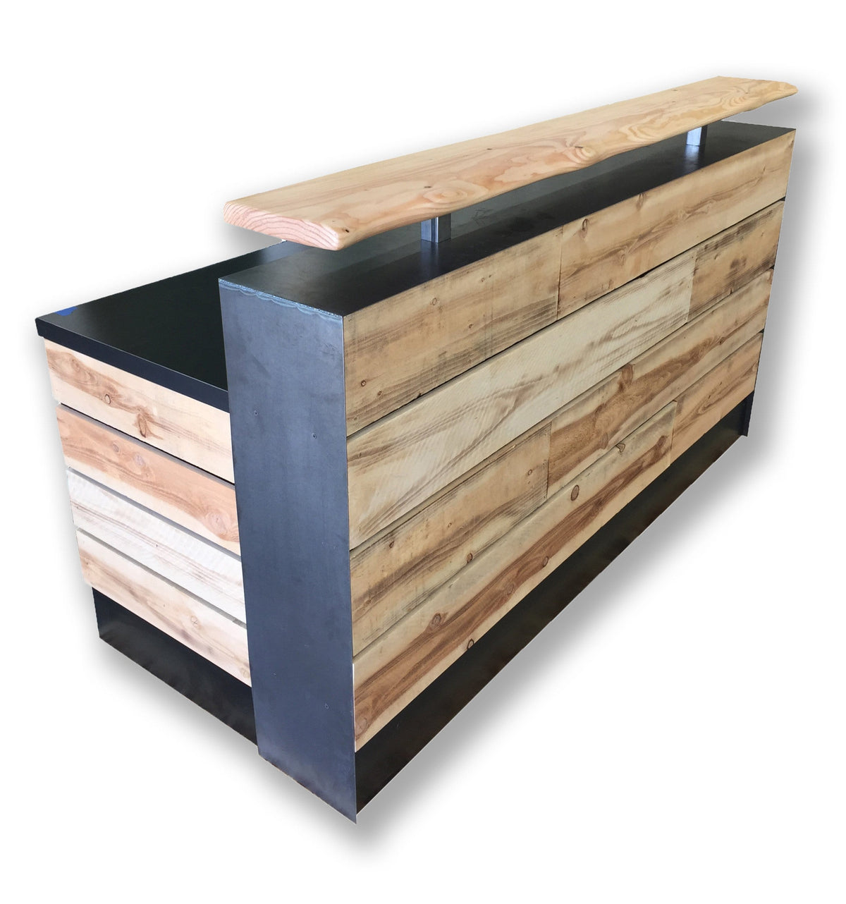 Memphis Reception Desk - Reclaimed wood reception Desk- Rustic Reception Desk - image 23