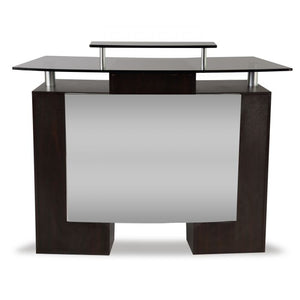 Glass Top Reception Table: Modern and Sleek Design for Reception Areas, Premium Quality