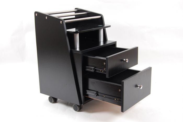 Storage Accessory Pedicart with Glass Top - Practical Functionality to Support
