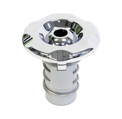 Hydrotherapy Jet Cover Set for Pedicure Spa - Comprising a Chrome Face, Eyeball, and Sleeve