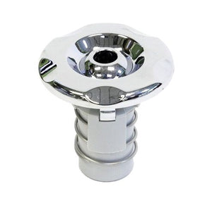 Hydrotherapy Jet Cover Set for Pedicure Spa - Comprising a Chrome Face, Eyeball, and Sleeve