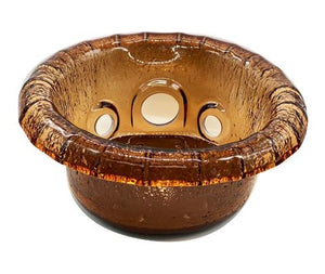 Resin Bowl for Cleo SE - Elegant Pedicure Spa Replacement Bowl in Gold, Crystal and Black