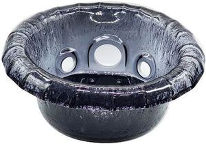 Resin Bowl for Cleo SE - Elegant Pedicure Spa Replacement Bowl in Gold, Crystal and Black