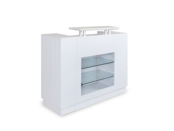 Reception Desk - Marble Top - Elegant Marble Finish, Modern Design, Stylish Reception Furniture