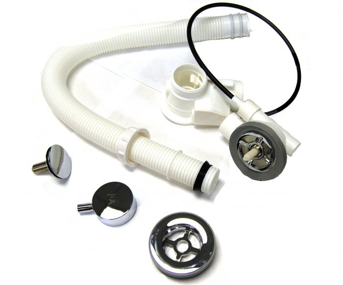 New Popup Waste Assembly with Overflow Drain - High-Quality, Durable, Easy to Install