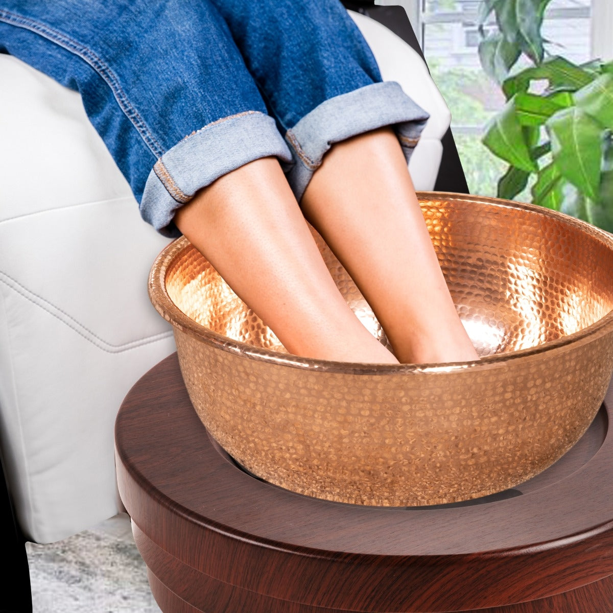 Living Earth Crafts copper pedicure bowl