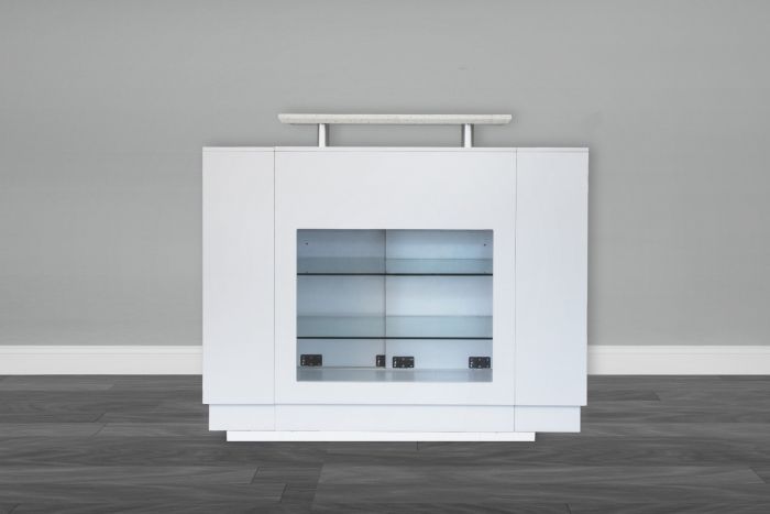 Reception Desk - Marble Top - Elegant Marble Finish, Modern Design, Stylish Reception Furniture