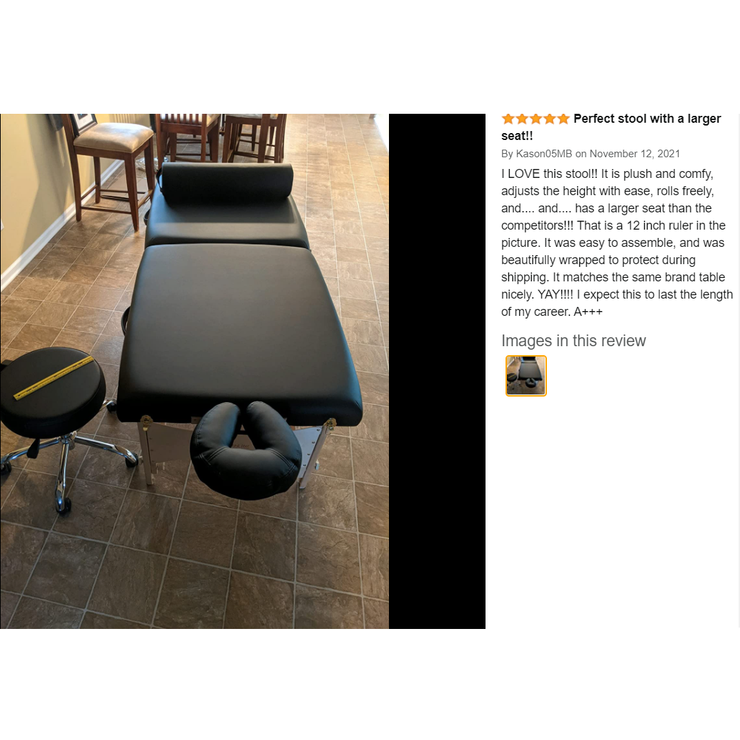 Living Earth Crafts - Pneumatic Rolling Massage Stool (w/Optional Backrest) product image 3