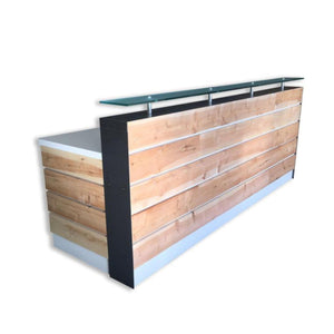 Memphis Reception Desk - Reclaimed wood reception Desk- Rustic Reception Desk - image 32