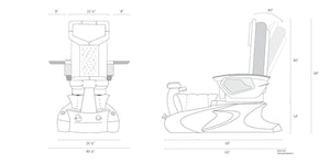 Viggo II Pedicure Spa w/ LX Chair top by Mayakoba