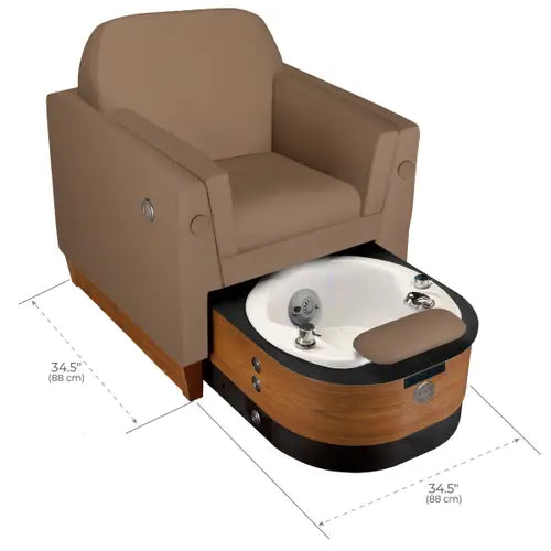 Living Earth Crafts - Silla de spa y pedicura Wilshire LE