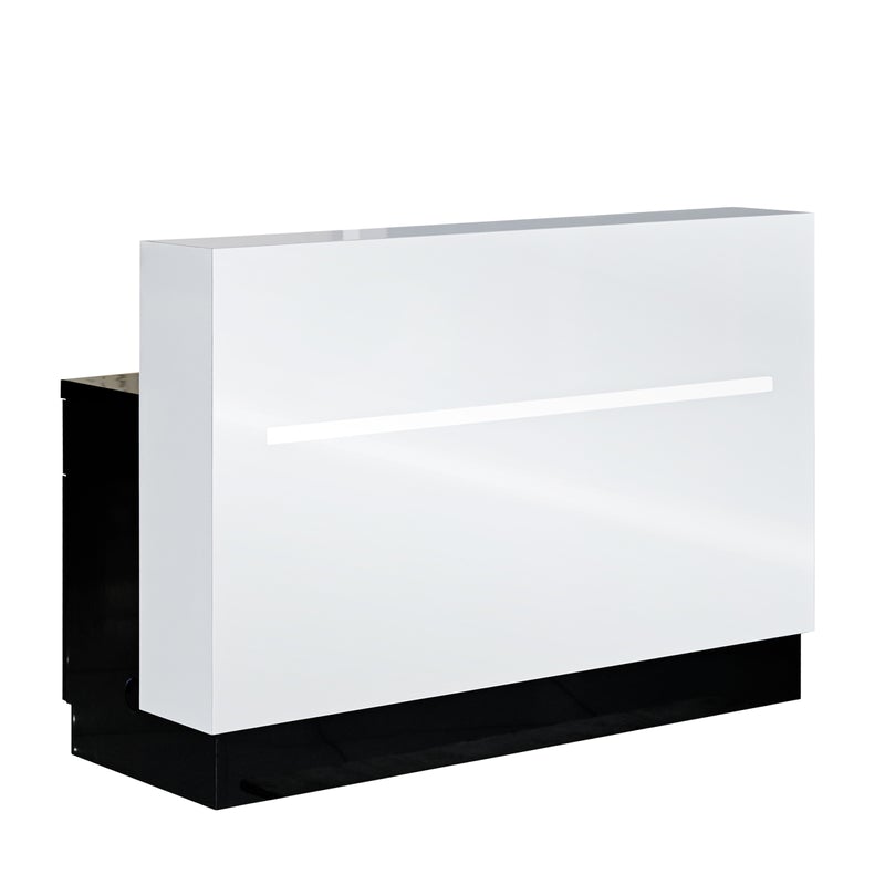 Whale Spa - Lux BW2 Stripes Reception Desk