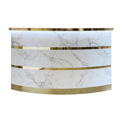 Whale Spa - Gold and Marble Reception Desk