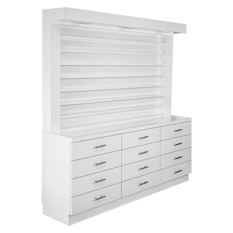 Superb Nail Supply Whale Spa Single Sided Polish and Powder Display